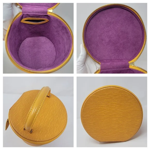 LOUIS VUITTON Tassil Yellow Epi Leather Cannes Vanity Bag